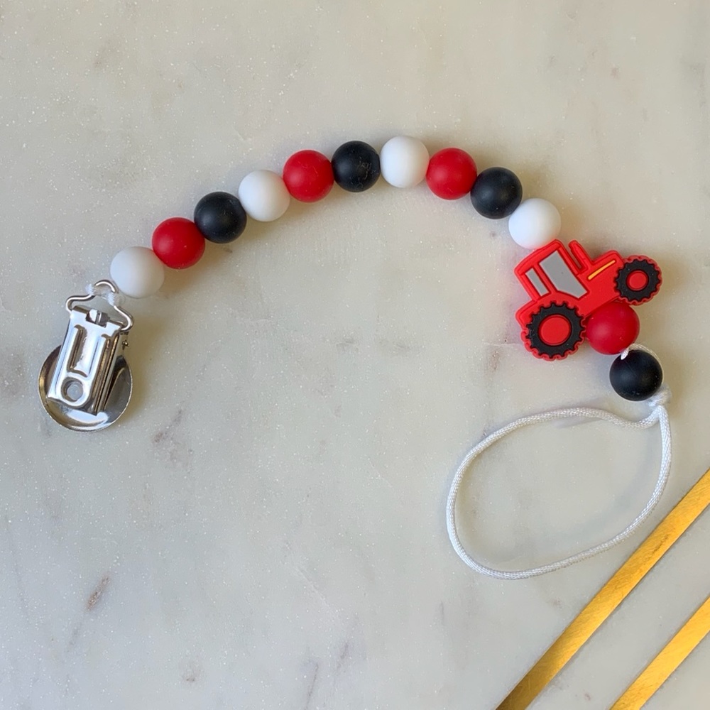 Pacifier Clip International Harvester Tractor Farmer
